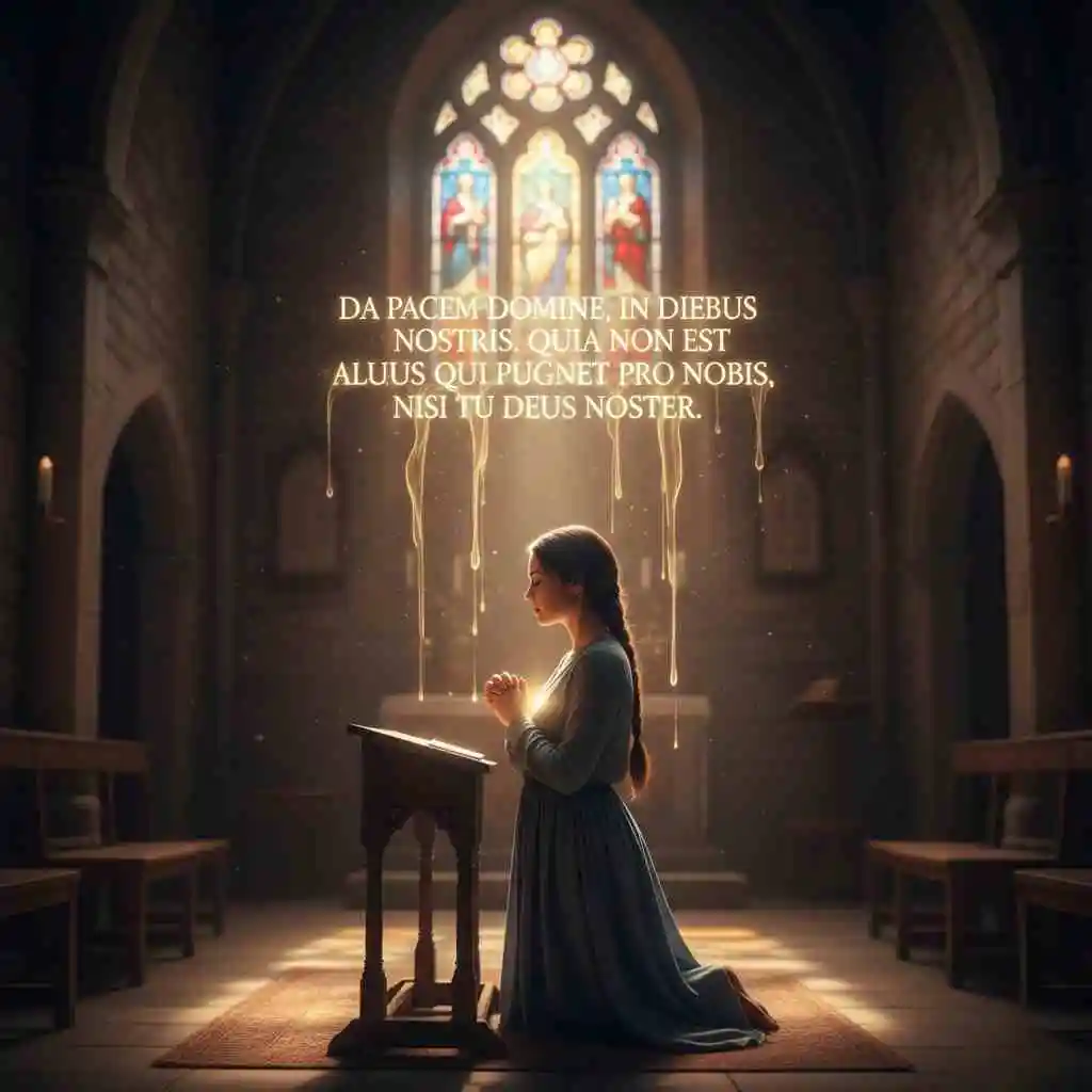 Latin Prayer for Peace 