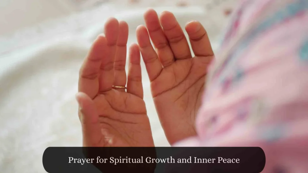 Prayer for Spiritual Growth and Renewal
