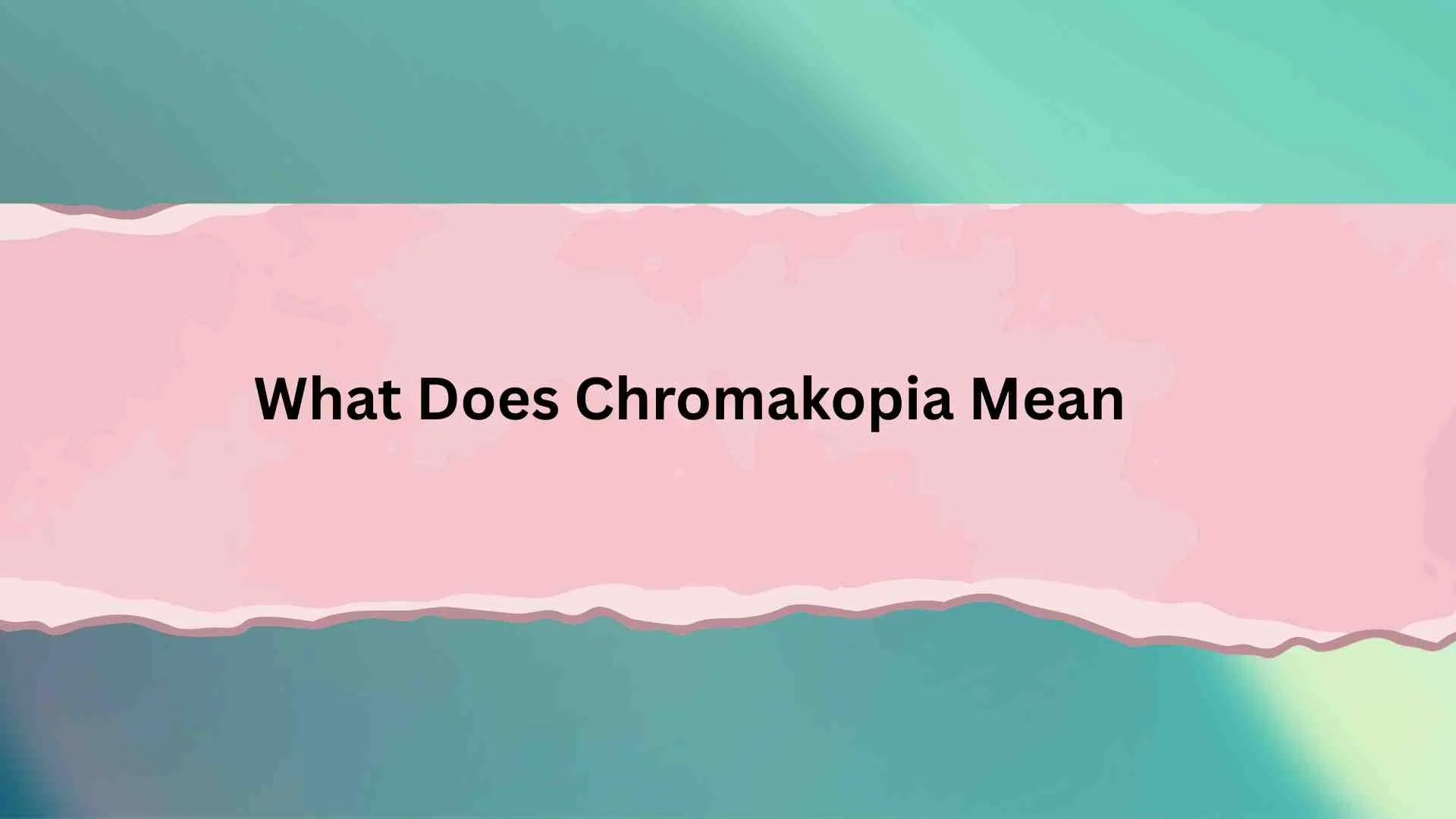 What Does Chromakopia Mean